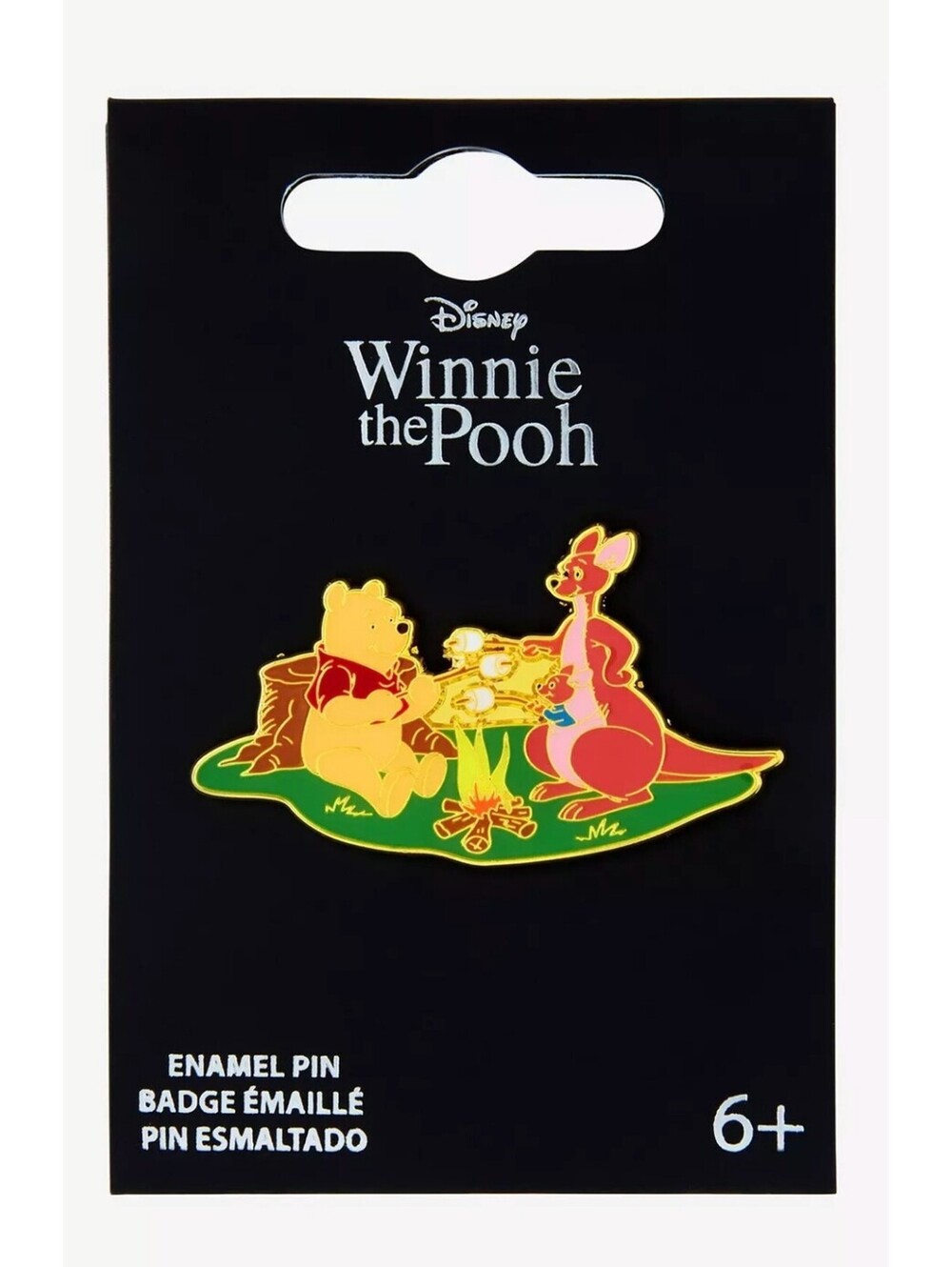 Loungefly Disney Winnie the Pooh Kanga, Roo, and Pooh Bear S'mores Enamel Pin